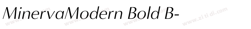 MinervaModern Bold B字体转换
